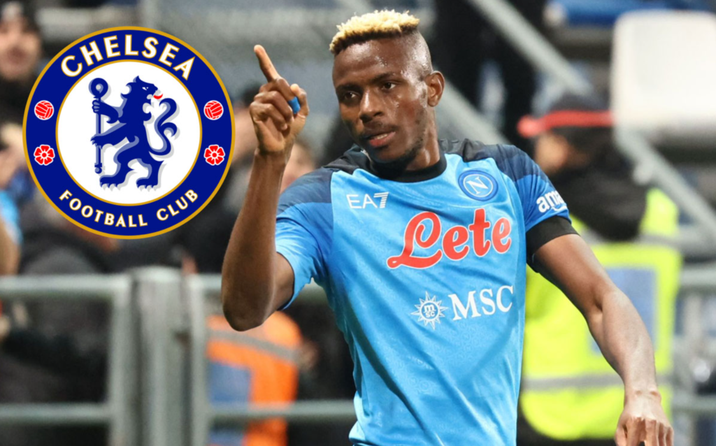 Chelsea planeja inédita oferta de 130 milhões de euros pelo atacante Osimhen, do Napoli