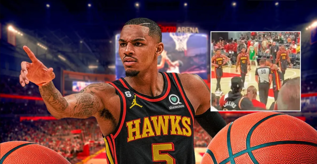 Dejounte Murray, armador do Atlanta Hawks, está sendo investigado por esbarrar em árbitro