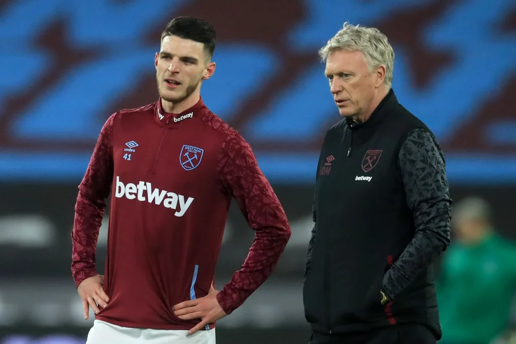 David Moyes fala sobre o futuro de Declan Rice e dá dicas sobre uma possível saída do West Ham