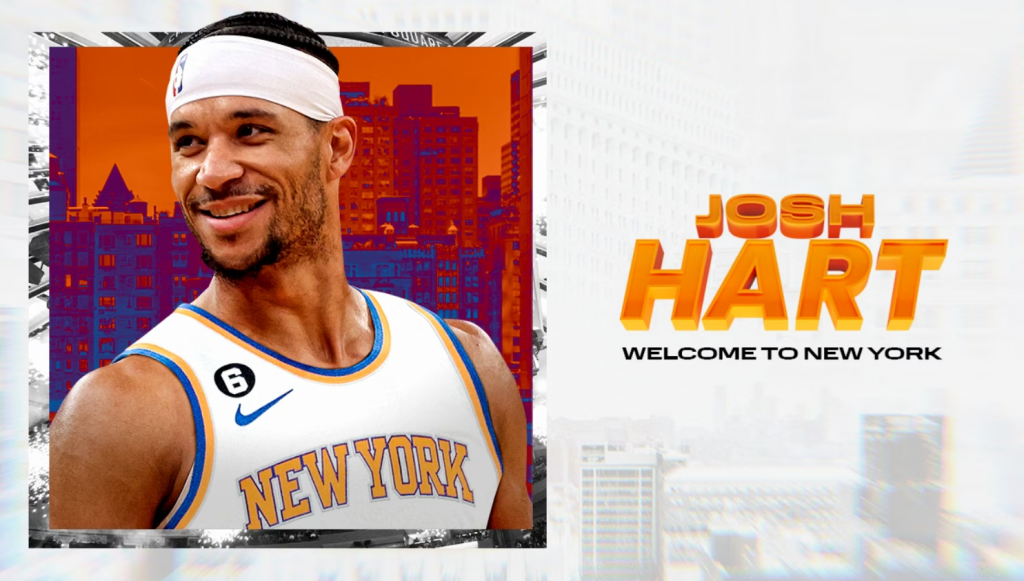 New York Knicks antecipou a contratação de Josh Hart