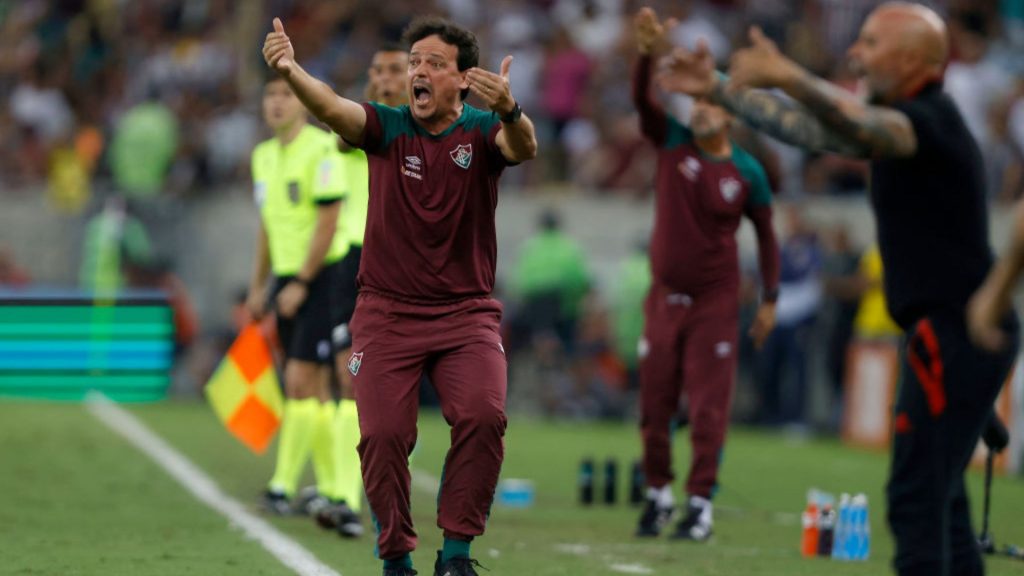 Diniz critica a arbitragem e elogia o desempenho do Fluminense no empate com o Flamengo