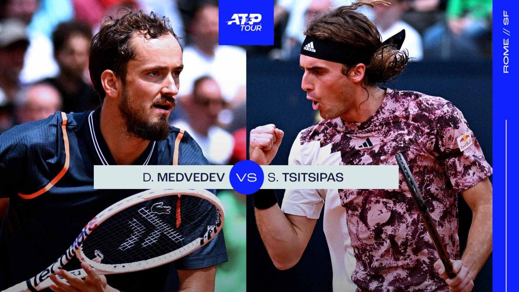 Tsitsipas define data das semis de Medvedev depois de derrotar Coric em sets diretos
