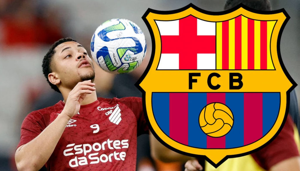 O Barcelona está pronto para trazer o astro do Athletico Paranense, Vitor Roque, e o negócio está nos estágios finais