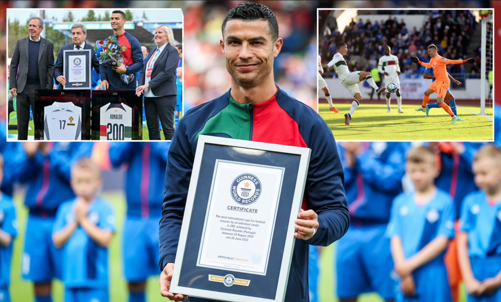 Cristiano Ronaldo marca un espectacular gol en el último minuto del partido 200 de Portugal contra Islandia (1-0) (vídeo)
