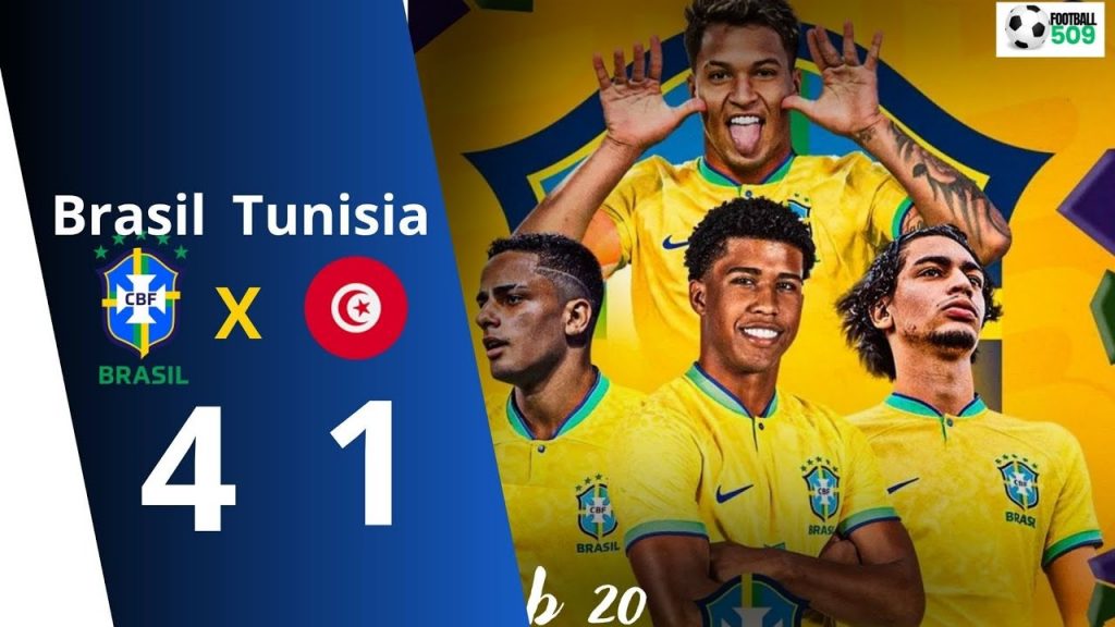 Sávio and Andrey Santos impress as Brazil defeat hapless Tunisia