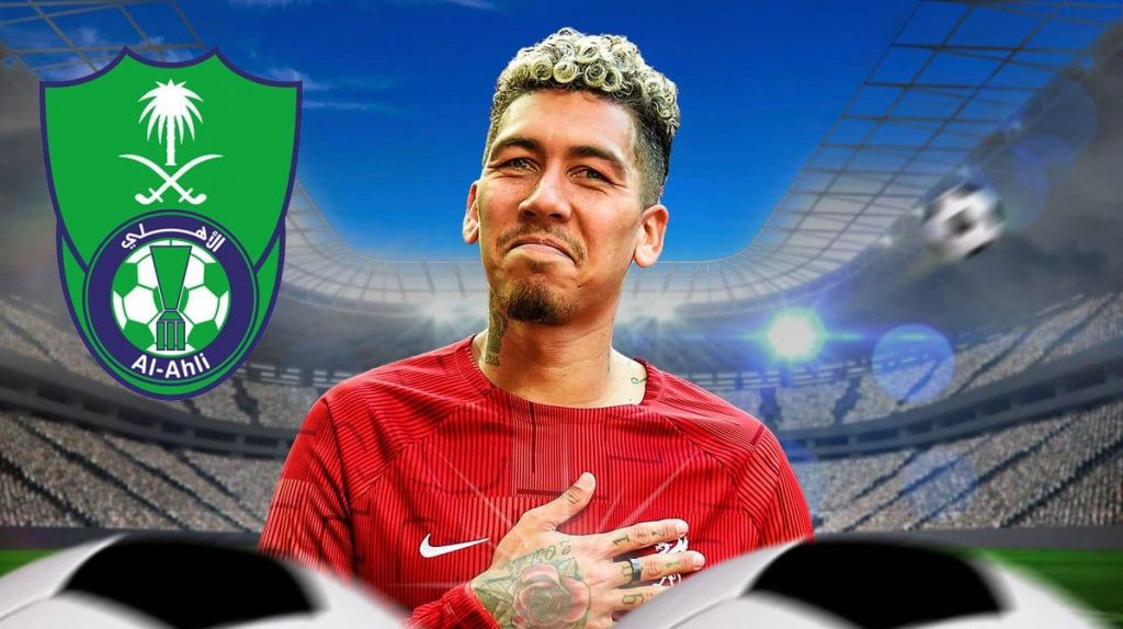 El delantero centro brasileño Roberto Firmino firma un contrato de tres años con el Al-Ahli saudí