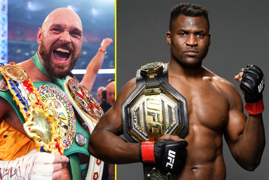 Tyson Fury and Francis Ngannou face off in a highly anticipated boxing match