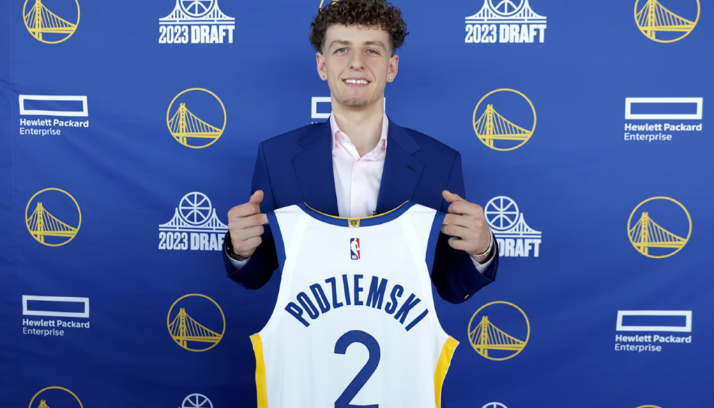 Los Golden State Warriors firman a Brandin Podziemski un contrato de 4 años y 16,2 millones de dólares en 2023 Agencia Libre de la NBA