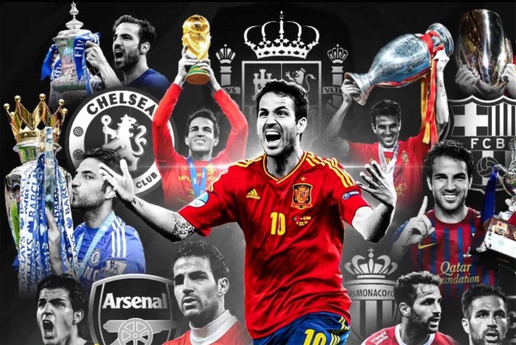 O ídolo espanhol Cesc Fabregas anuncia sua aposentadoria do futebol