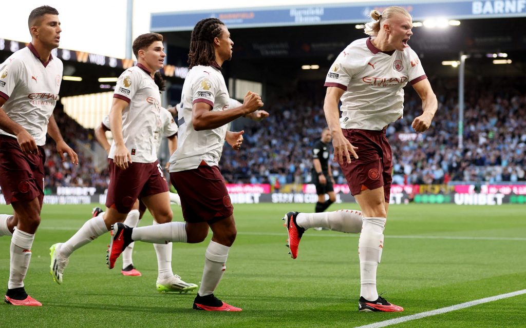Haaland’s two goals gave Manchester City victory in the match that opened the new Premier League season