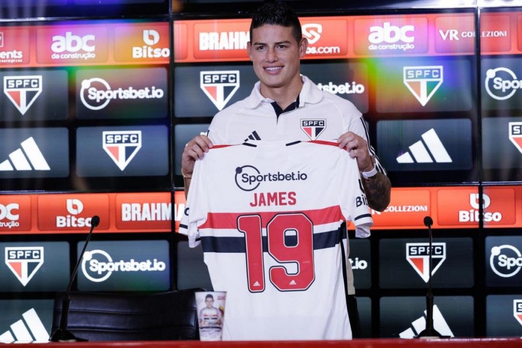 El São Paulo FC completa el sensacional fichaje de la estrella colombiana James Rodríguez (vídeo)