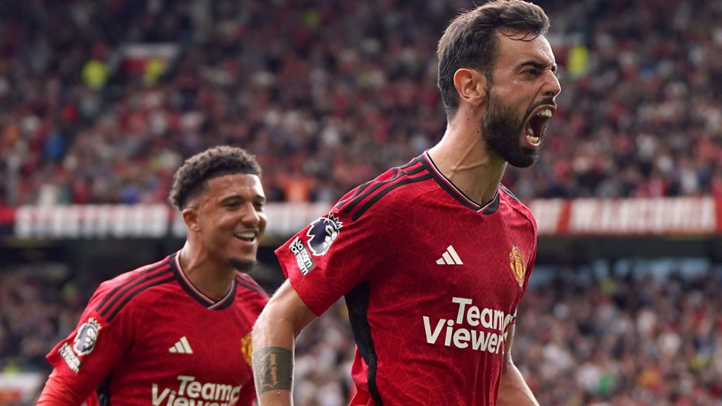 «Erik ten Hag elogia a Bruno Fernandes tras la remontada ante el Nottingham Forest.