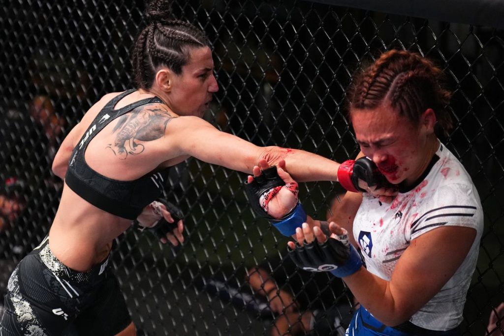Marina Rodriguez shines with muay thai show and saves Brazilian night at UFC