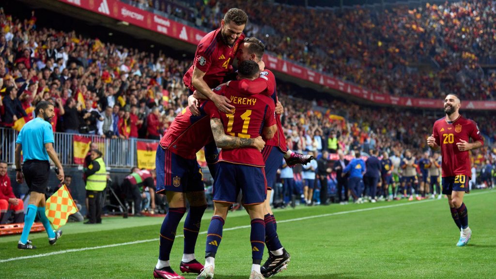 A Espanha derrotou a Geórgia por 7 a 1 e a Croácia marcou 5 gols contra a Letônia. Resumo das partidas de qualificação para a Eurocopa de 2024
