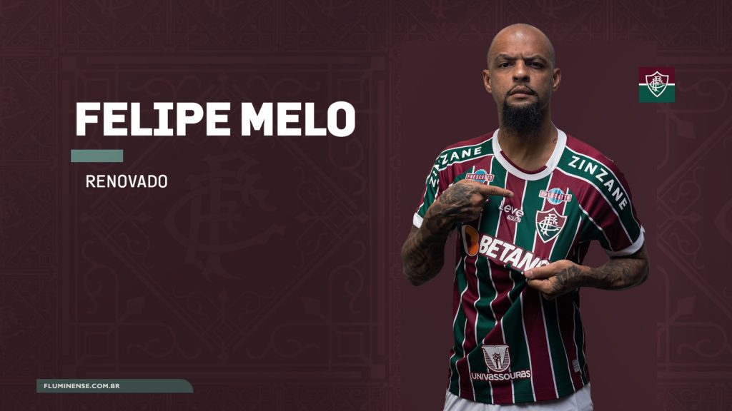Felipe Melo extends his stay at Fluminense and celebrates another year at the club