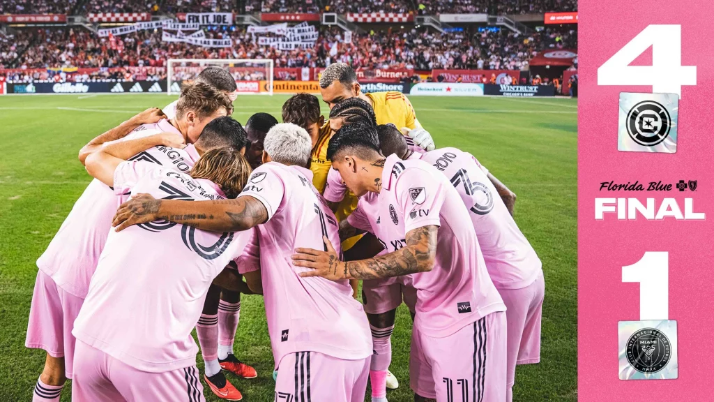 Lionel Messi misses his fourth game in a row and Inter Miami lose 1-4 to Chicago Fire