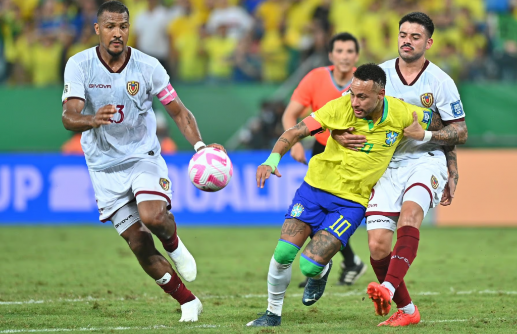 Brasil vacila e Venezuela faz gol no final para anular o gol de Gabriel (vídeo)