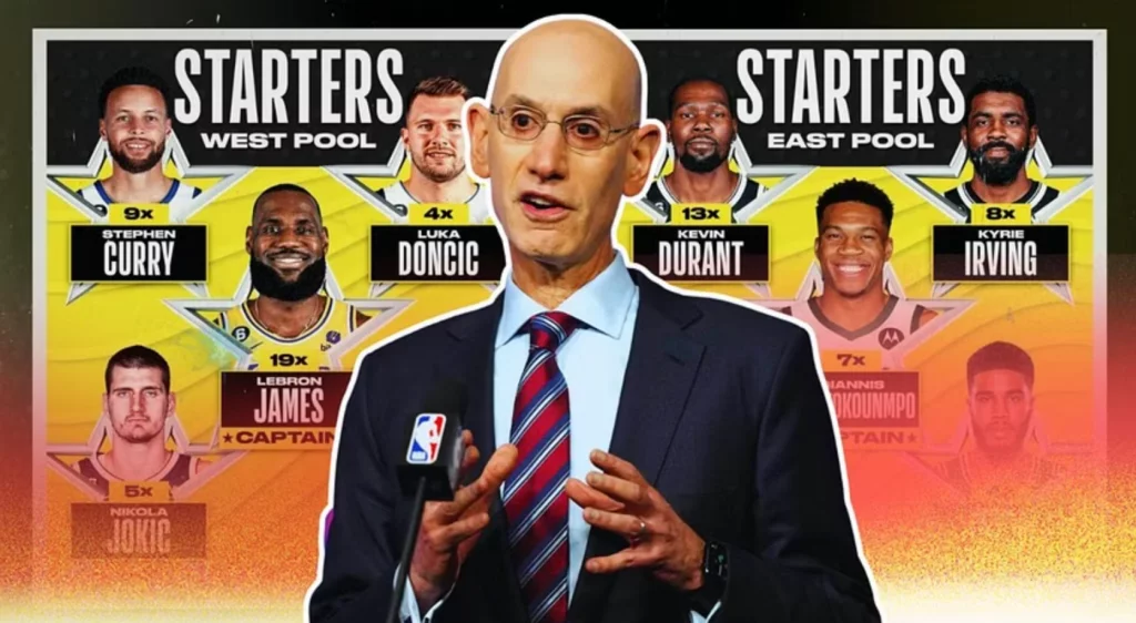 O comissário da NBA, Adam-Silver, dá a entender que pode haver um retorno ao formato Leste x Oeste para o All-Star Game