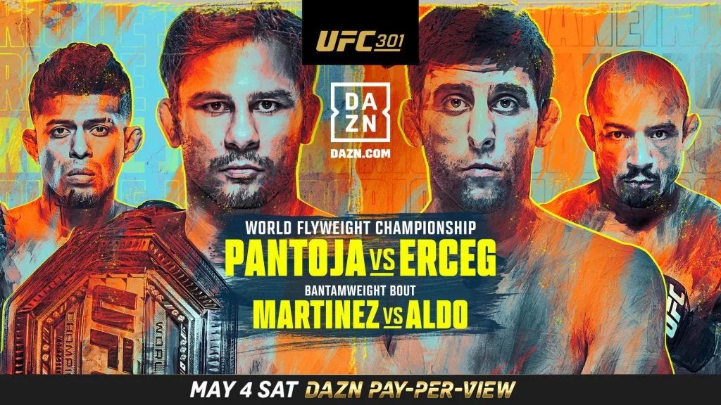 UFC 301: Pantoja vs Erceg; ver la tarjeta preliminar en directo gratis