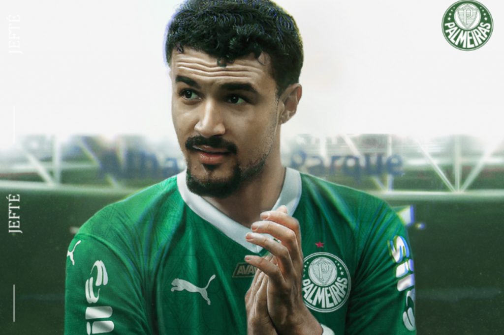 Palmeiras oficializa contratação do lateral Jefté