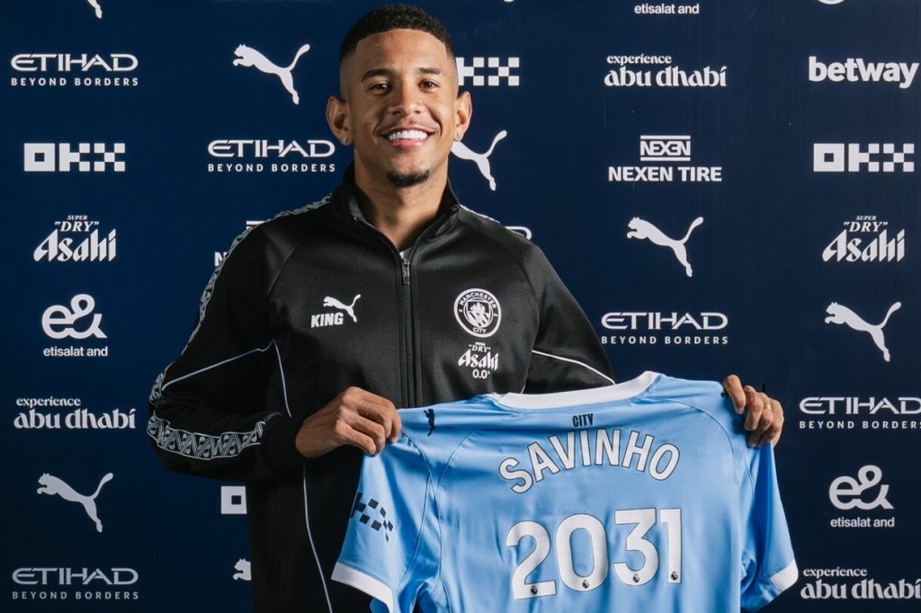Savinho renova com o Manchester City até 2031