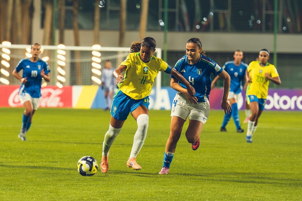 Brasil perde para a Itália e avança em segundo no Mundial Feminino Sub-17