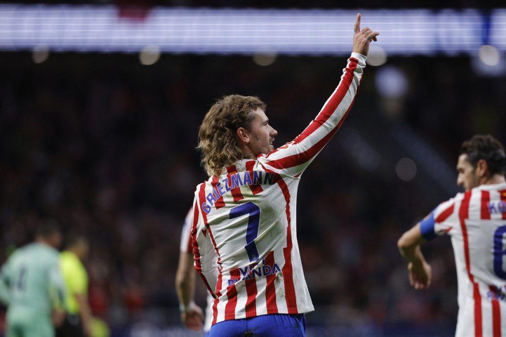 Griezmann sai do banco e brilha em vitória do Atlético de Madrid