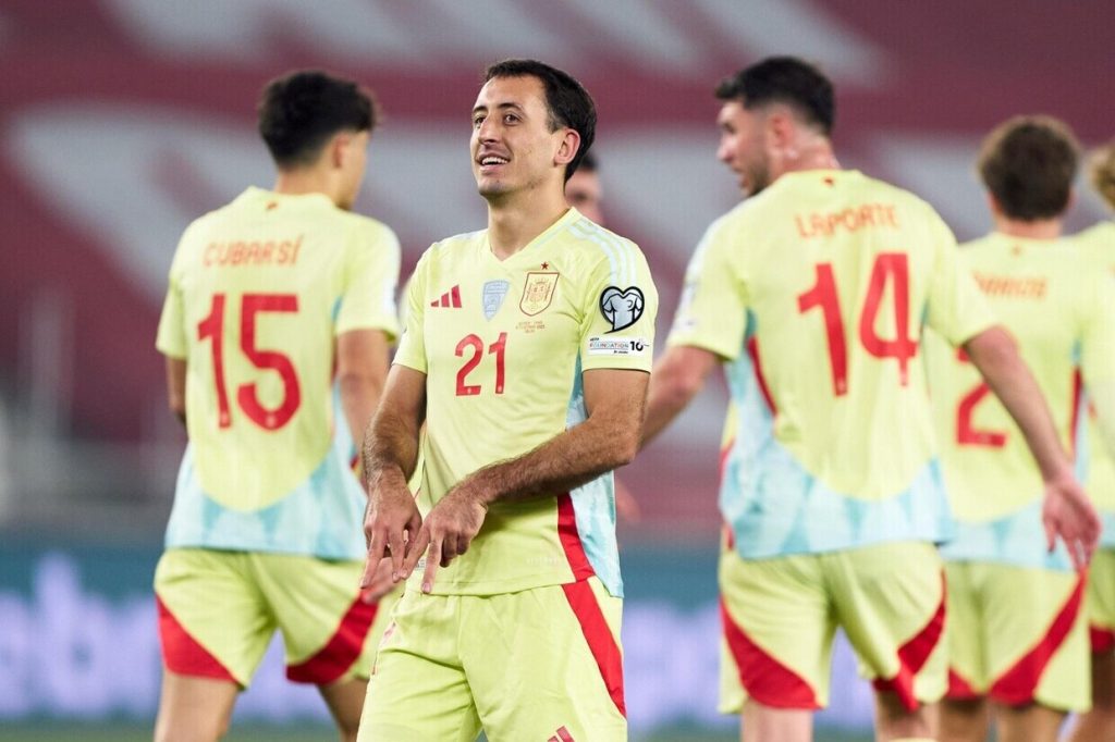 Espanha atropela Geórgia e fica a um passo da Copa