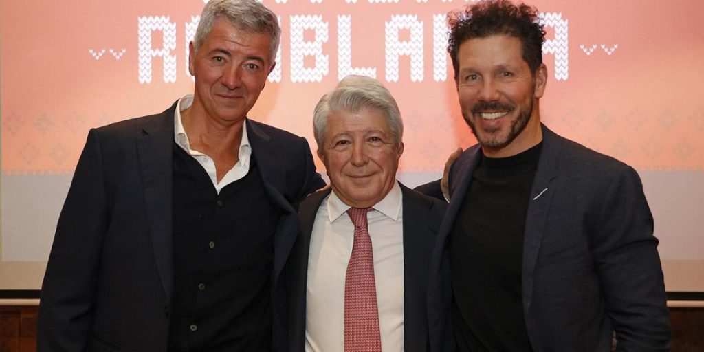 El Atlético celebró su comida de empleados, con el desembarco de Apollo a la vista