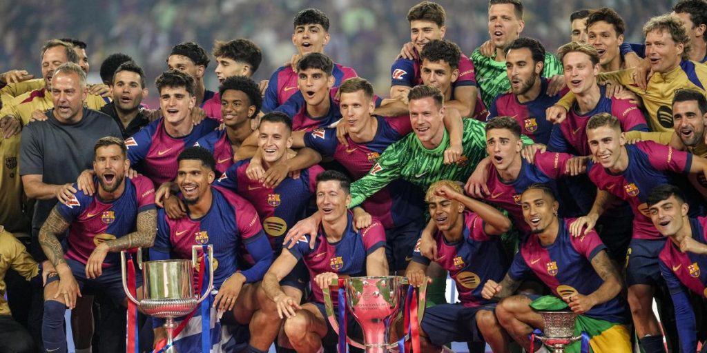 Triplete doméstico del Barça de Flick