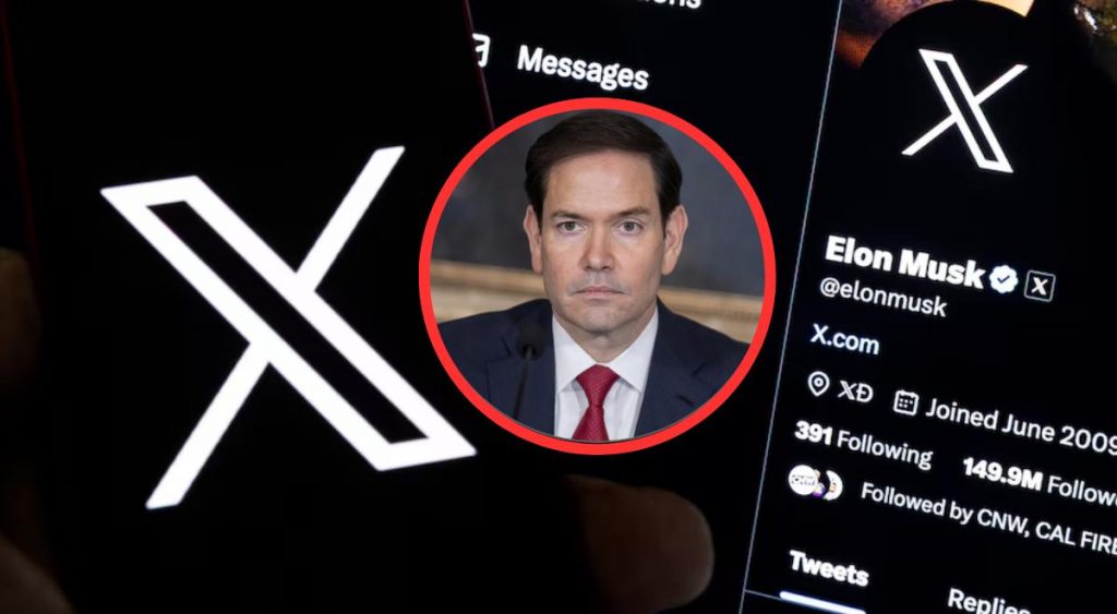 Marco Rubio acusa a la Unión Europea de un «ataque frontal» contra Estados Unidos por sanción a X