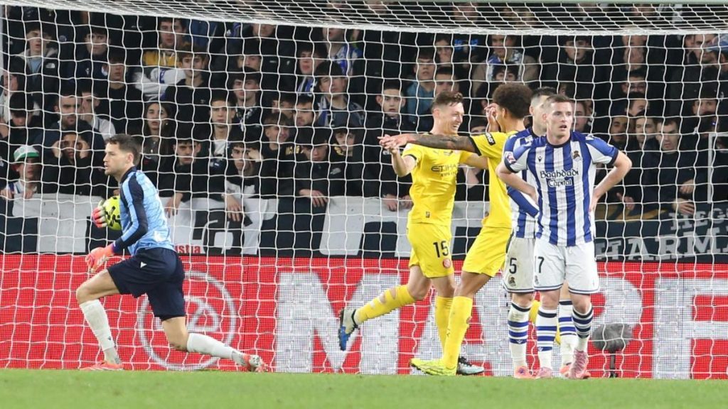 El Girona, con dos chispazos de Tsygankov, castiga a una Real inocente