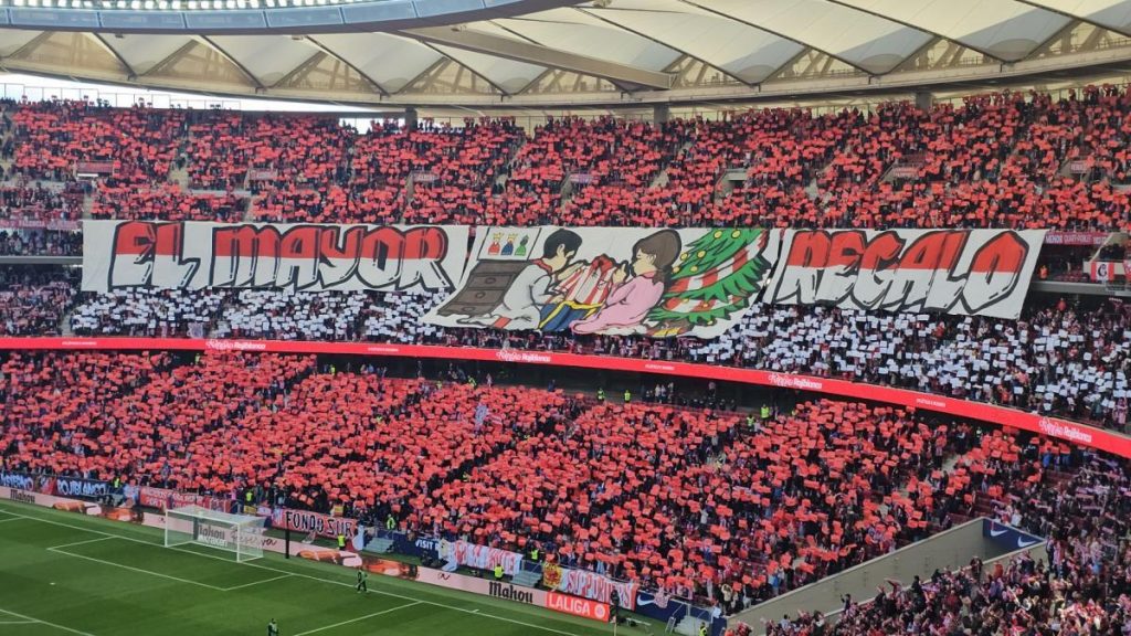 ‘El mayor regalo’, el mosaico del Atlético en el partido contra el Valencia