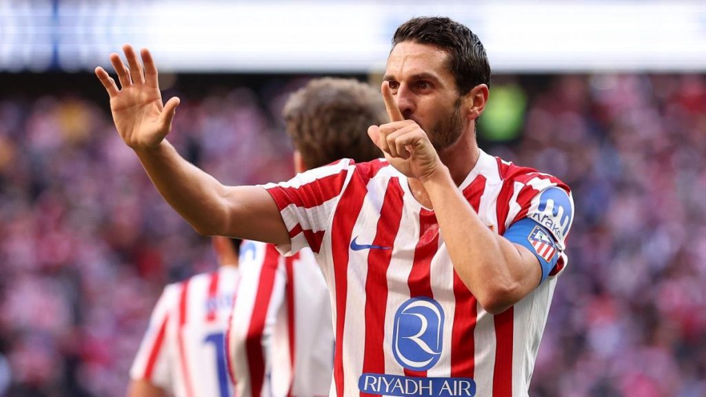 Koke marcó, con el Atlético, un año y 110 días después de su último gol