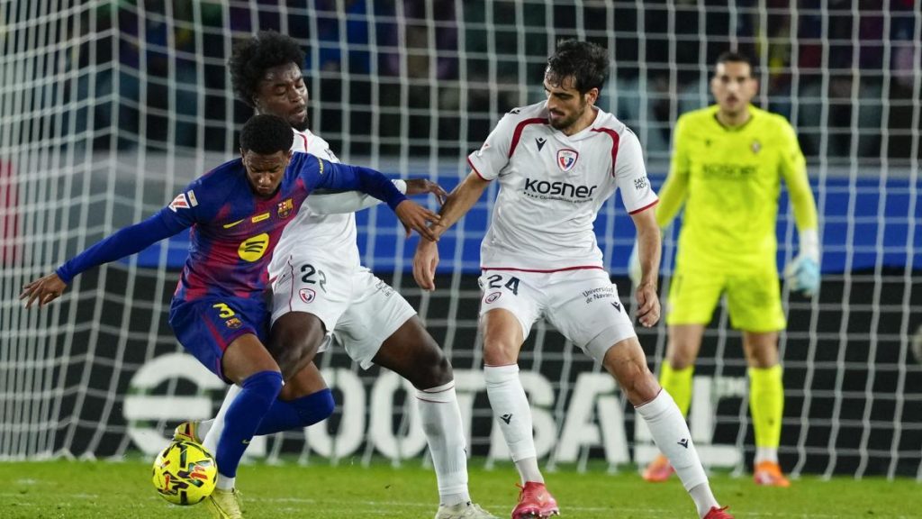 El 1×1 del Barça ante Osasuna al descanso