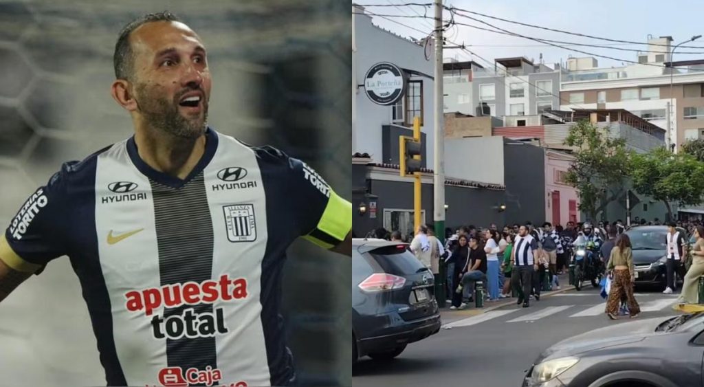 Hinchas de Alianza llegan al local de Hernán Barcos para homenajearlo tras confirmarse su salida