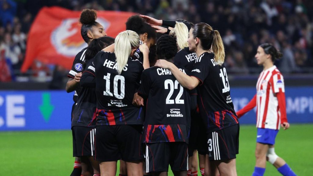 4-0. El Olympique destroza a un Atlético, que aun así pasa a los cruces de Champions