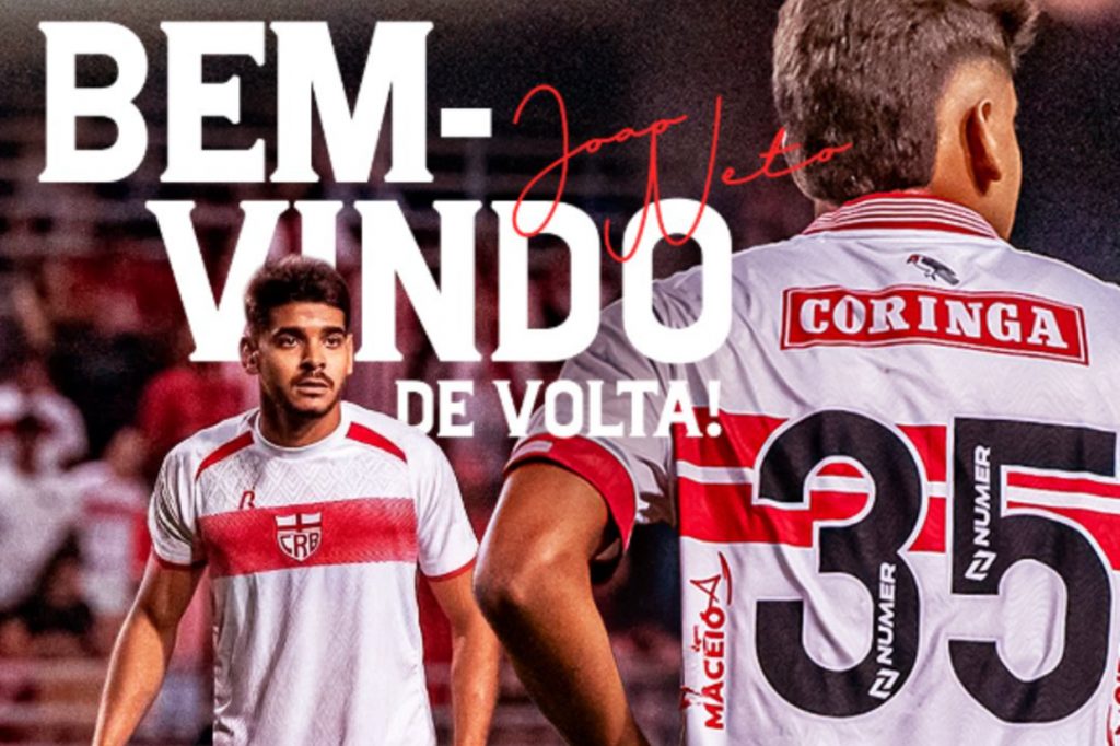 CRB confirma retorno de João Neto