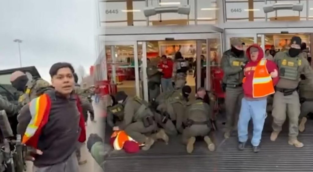MUCHO PELIGRO en Target de Richfield por violento arresto de dos ciudadanos por agentes de ICE
