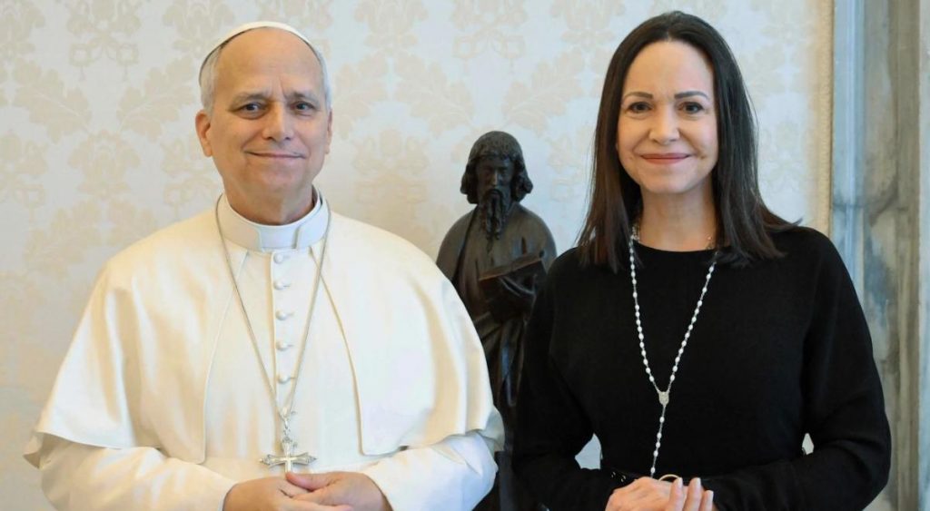 María Corina Machado sorprende a Donald Trump tras reunirse con el Papa León XIV: «Estoy muy emocionada»