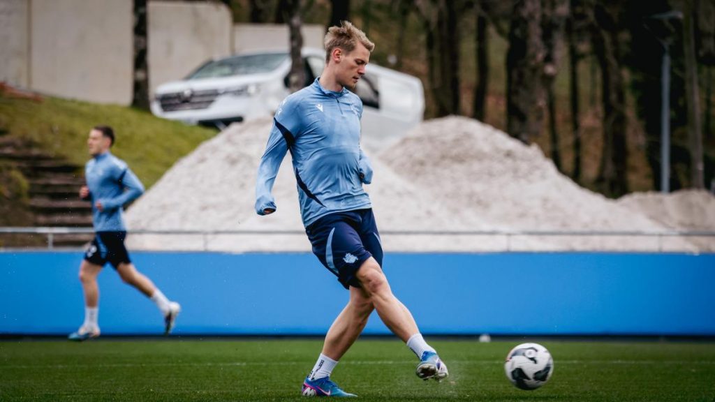 Una novedad importante en el entrenamiento de la Real Sociedad