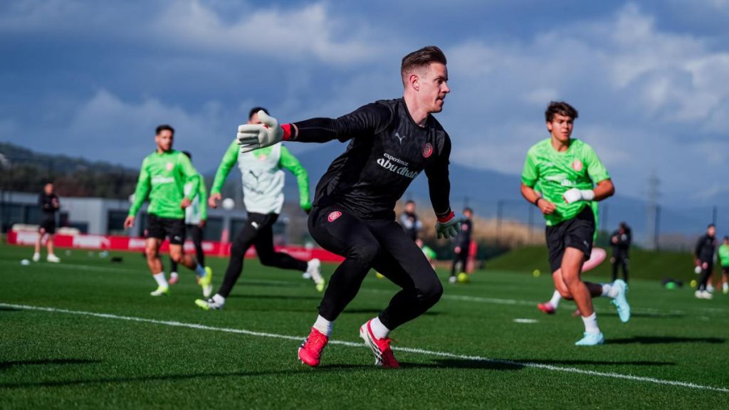 El primer día de Ter Stegen en Girona: ilusión y una gran incógnita