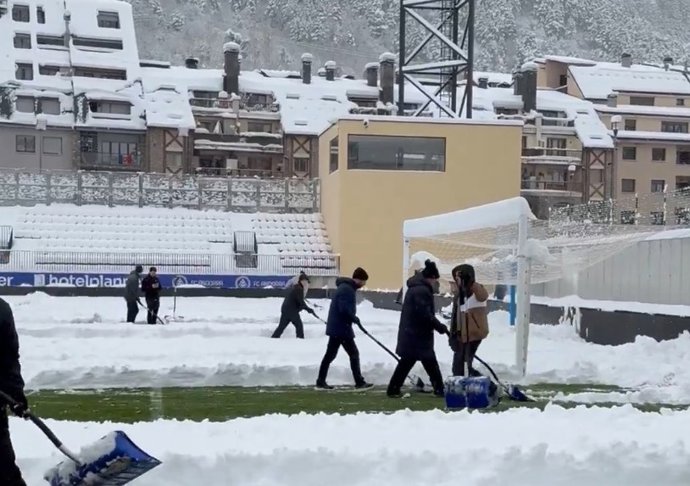 LaLiga solicita el aplazamiento del Andorra-Cultural Leonesa por una intensa nevada