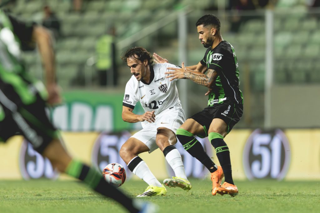 América e Atlético caem de ritmo na segunda etapa e somam um ponto cada pelo Mineiro