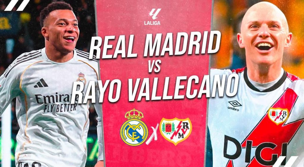 Real Madrid vs Rayo Vallecano EN VIVO por LaLiga: transmisión del partido