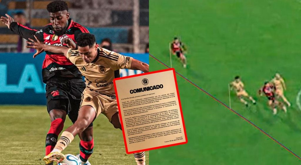 Cusco FC tomó firme decisión ante Conmebol tras polémico gol anulado ante Flamengo: «Solicitamos…»